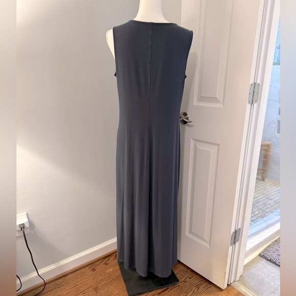 J. Jill Wearever Maxi tank Dress with crossover front size M. Blue-gray color - Picture 9 of 11